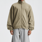 Unisex Brushed Stand-collar Zip-up Jacket（410GSM）