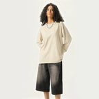 Unisex 100% Cotton Solid Color Long Sleeve T-shirt