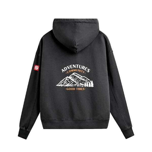 440GSM Unisex Heavyweight Washed Boxy Hoodie