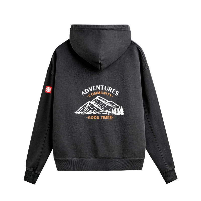 440GSM Unisex Heavyweight Washed Boxy Hoodie