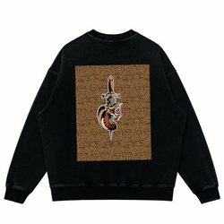 Unisex Super Heavyweight Oversized Faded Sweatshirt(440GSM)