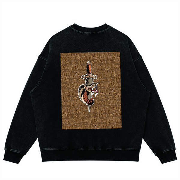 Unisex Super Heavyweight Oversized Faded Sweatshirt(440GSM)