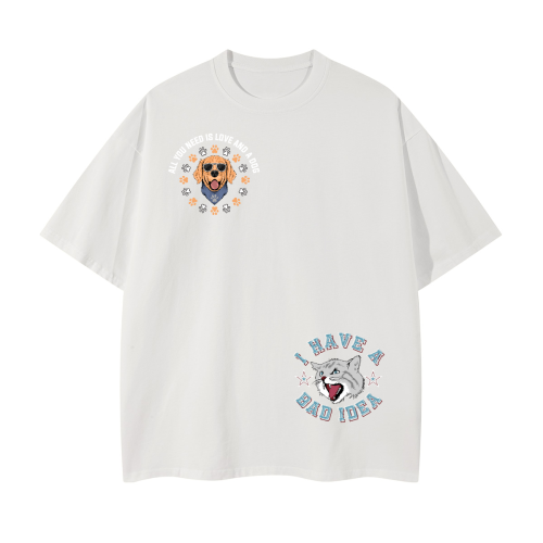 Unisex Glow in the Dark Oversized T-Shirt(240GSM)