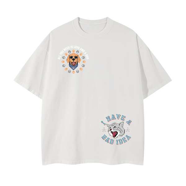 Unisex Glow in the Dark Oversized T-Shirt(240GSM)