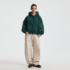 unisex cropped fleece hoodie