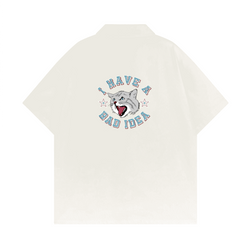 Cuban Collar Short-sleeve Shirt