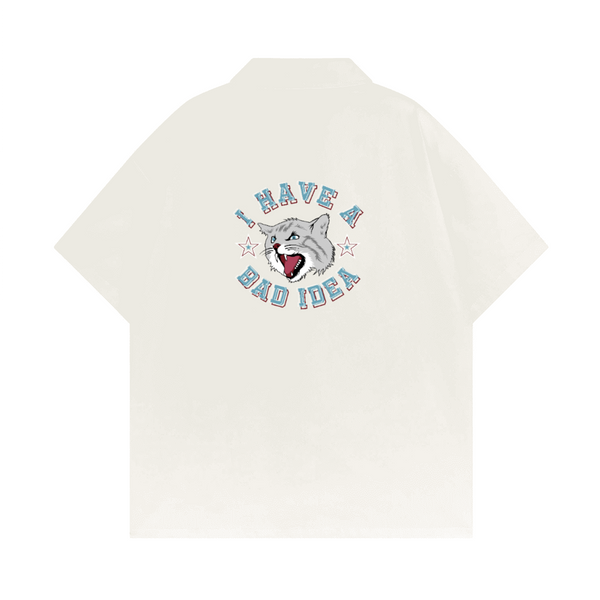 Cuban Collar Short-sleeve Shirt