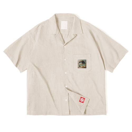 Cuban Collar Short-sleeve Shirt