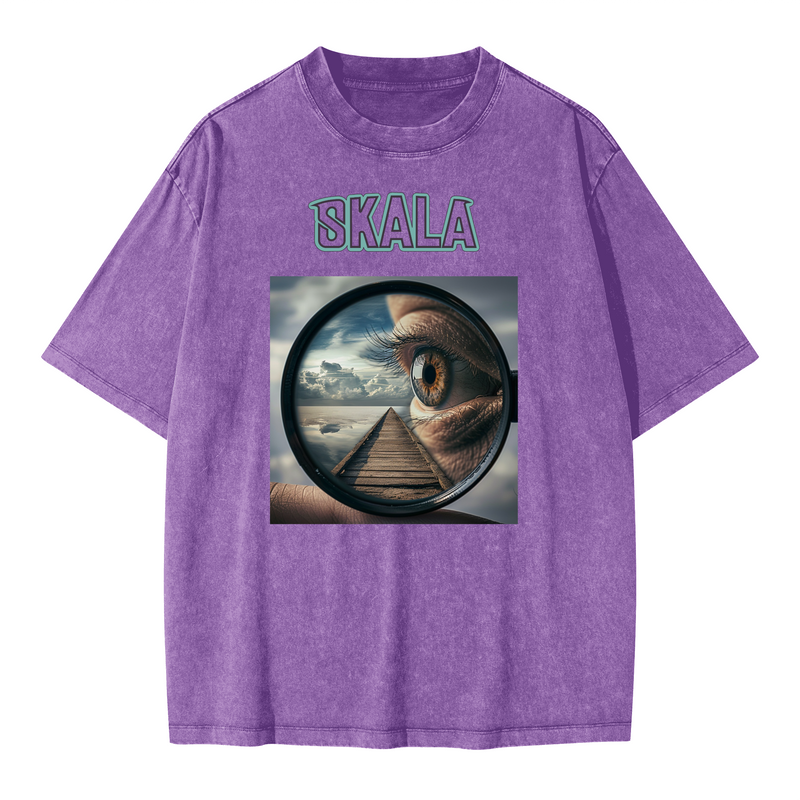 Unisex Oversized Snow Wash T-shirt(285GSM)