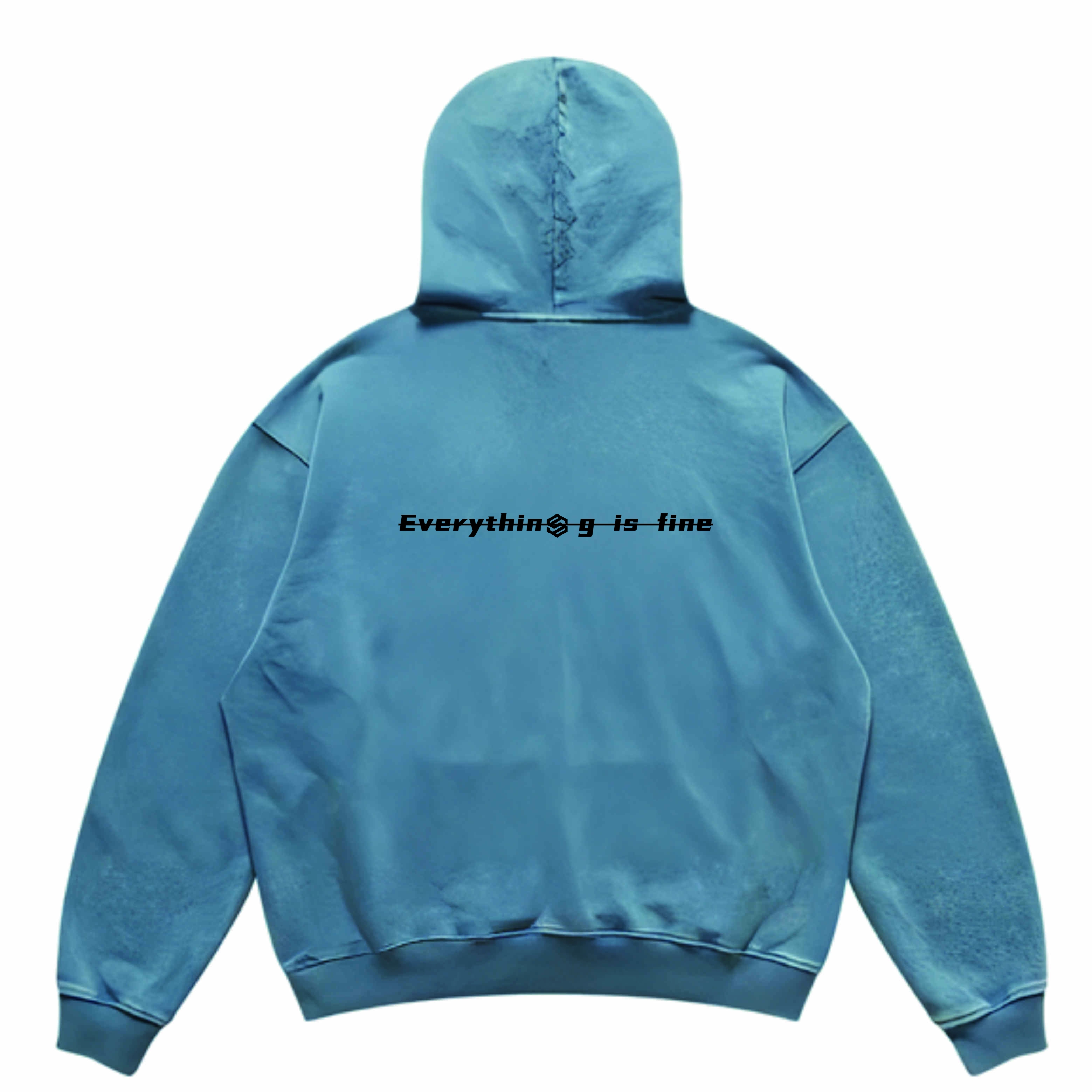 Unisex Super Heavyweight Oversized Faded Hoodie(440GSM)