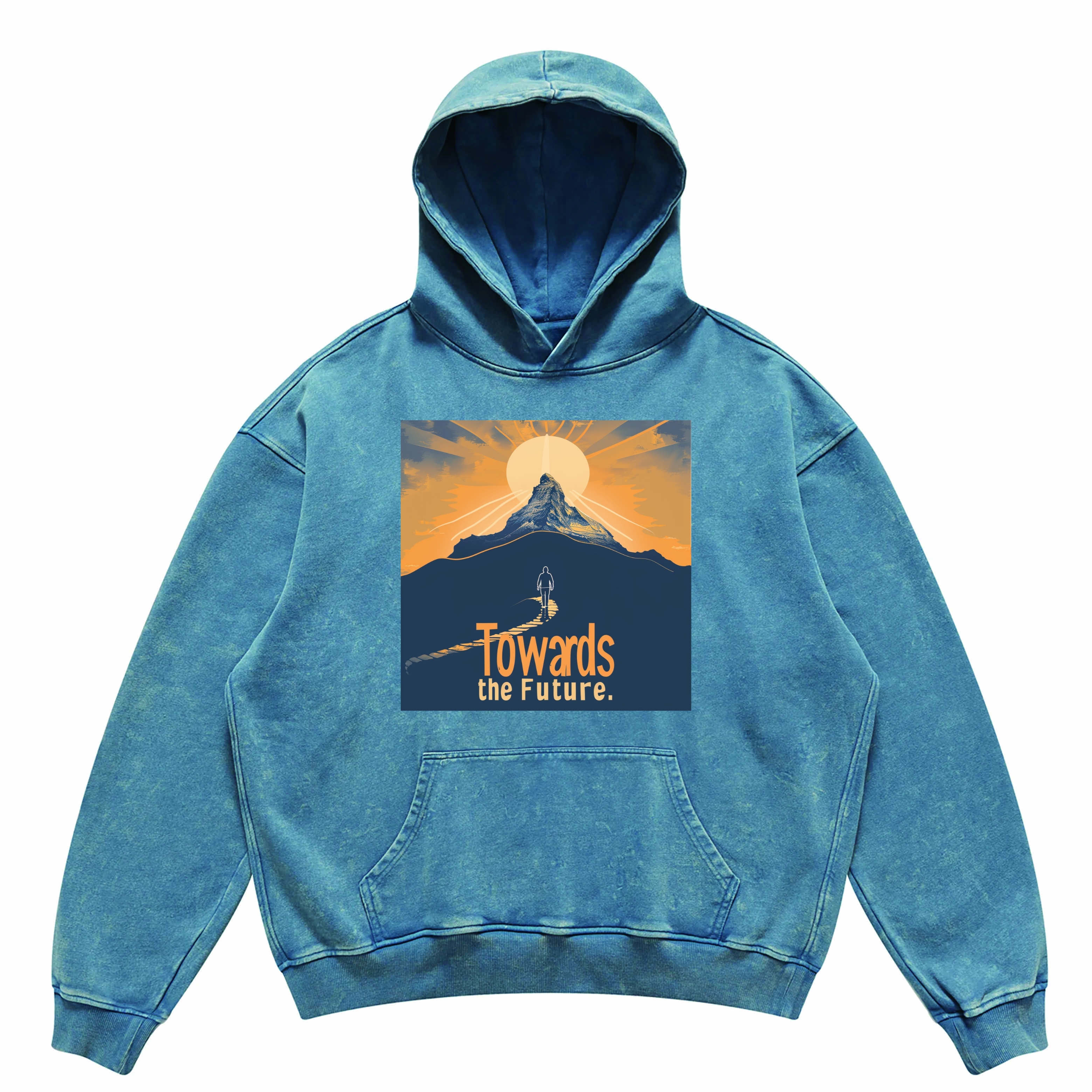 Unisex Super Heavyweight Oversized Faded Hoodie(440GSM)