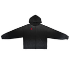 Unisex Washed Distressed Dystopian Streetwear Zip-Up Hoodie(420GSM)