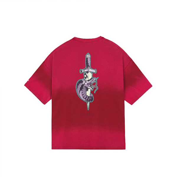 260GSM 100% Cotton Washed Vintage Tie-dye Oversized T-shirt
