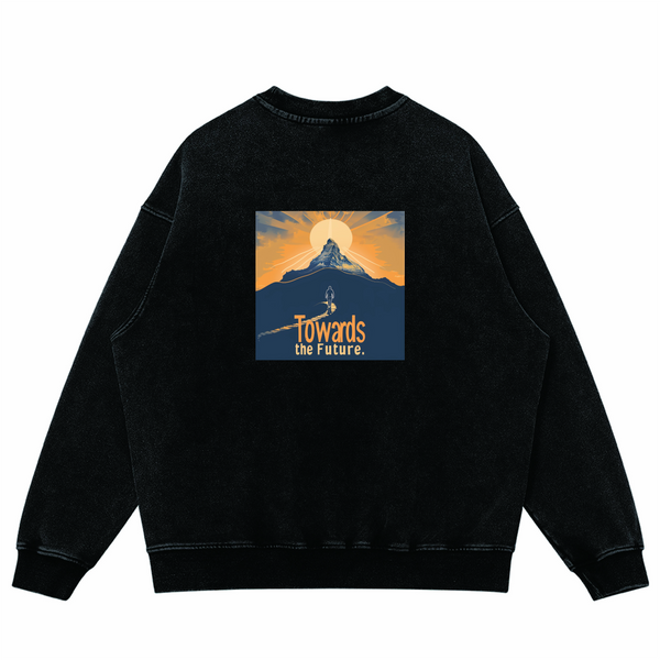 Unisex Super Heavyweight Oversized Faded Sweatshirt(440GSM)