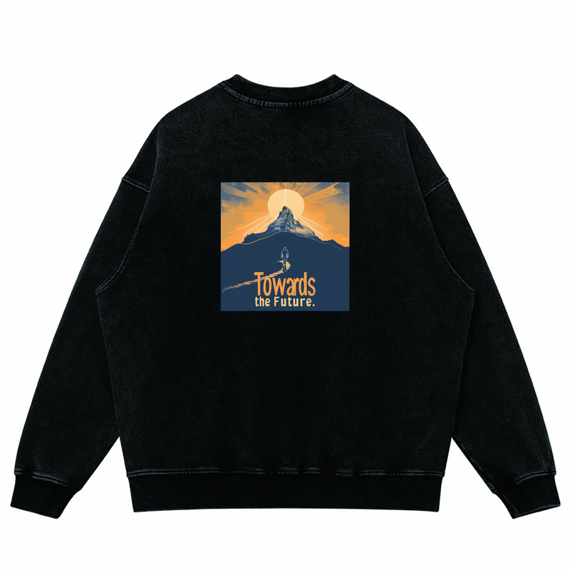 Unisex Super Heavyweight Oversized Faded Sweatshirt(440GSM)