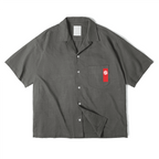 Cuban Collar Short-sleeve Shirt