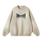 Round Neck Washed Distressed Ombre Heavyweight Sweatshirt (440GSM)