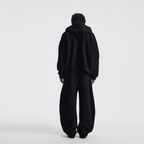 Unisex Boxy Cropped Fleece Zip-up Hoodie(380GSM)