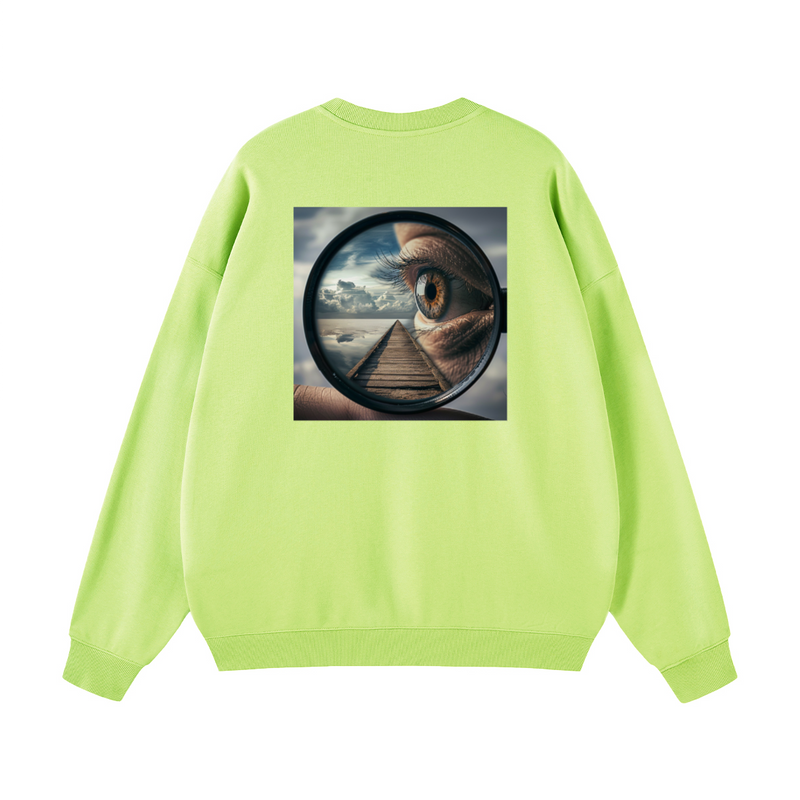 Unisex 100% Cotton Lightweight Oversize Crewneck Sweatshirt (290 GSM)