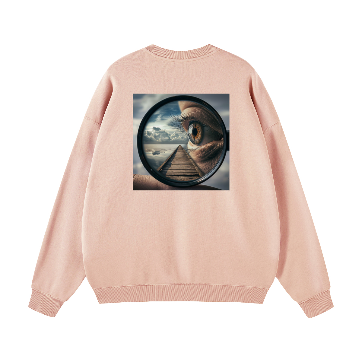 Unisex 100% Cotton Lightweight Oversize Crewneck Sweatshirt (290 GSM)