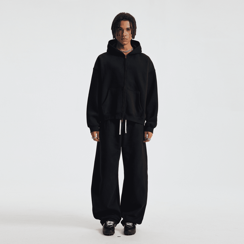 unisex cropped fleece hoodie