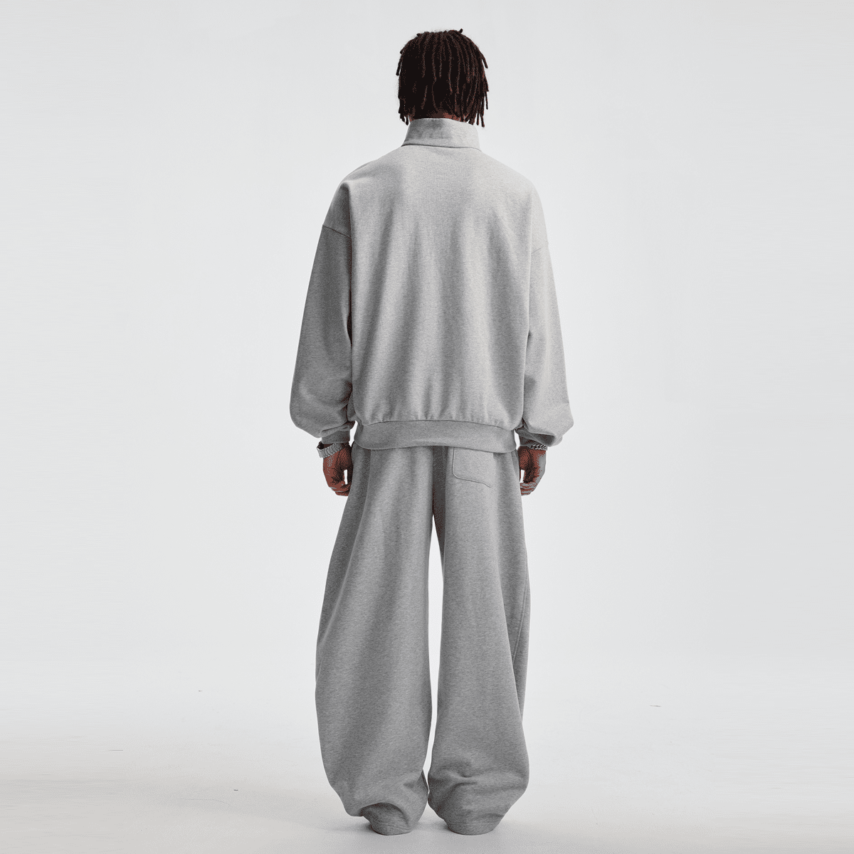 Unisex Brushed Stand-collar Zip-up Jacket（410GSM）