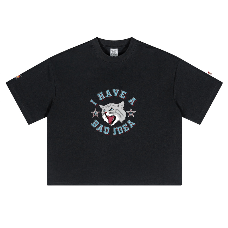 Unisex Short-Sleeved Oversized Cropped T-Shirt(280GSM)
