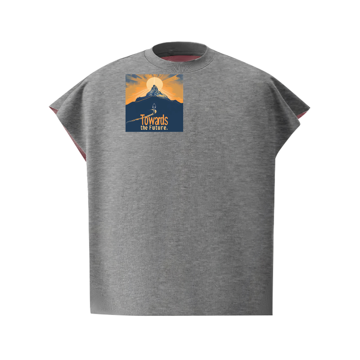 Unisex Reversible Boxy Fit Cropped T-Shirt（240GSM)