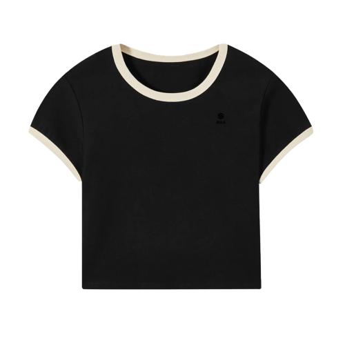 Core Baby Tee Color Ribbing(200GSM)