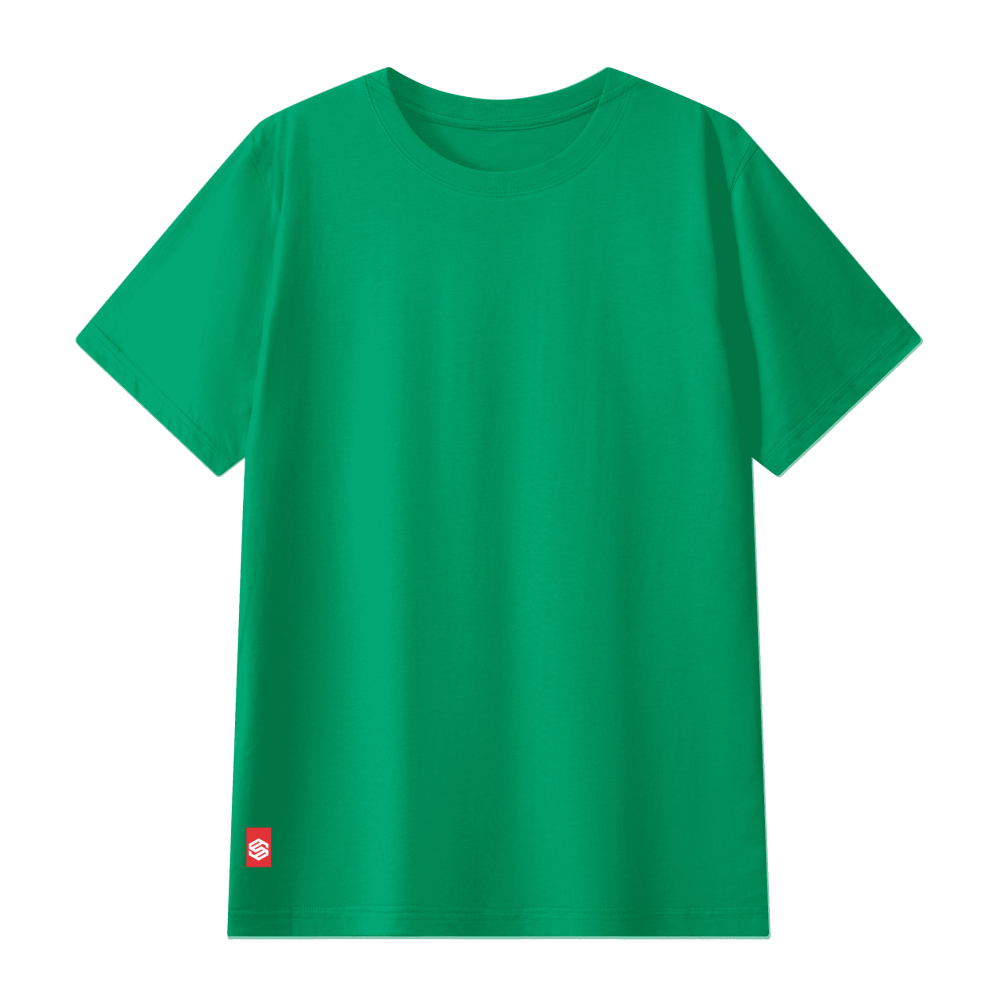 Unisex Classic Crew Neck Combed Mercerized T-shirt(180GSM)