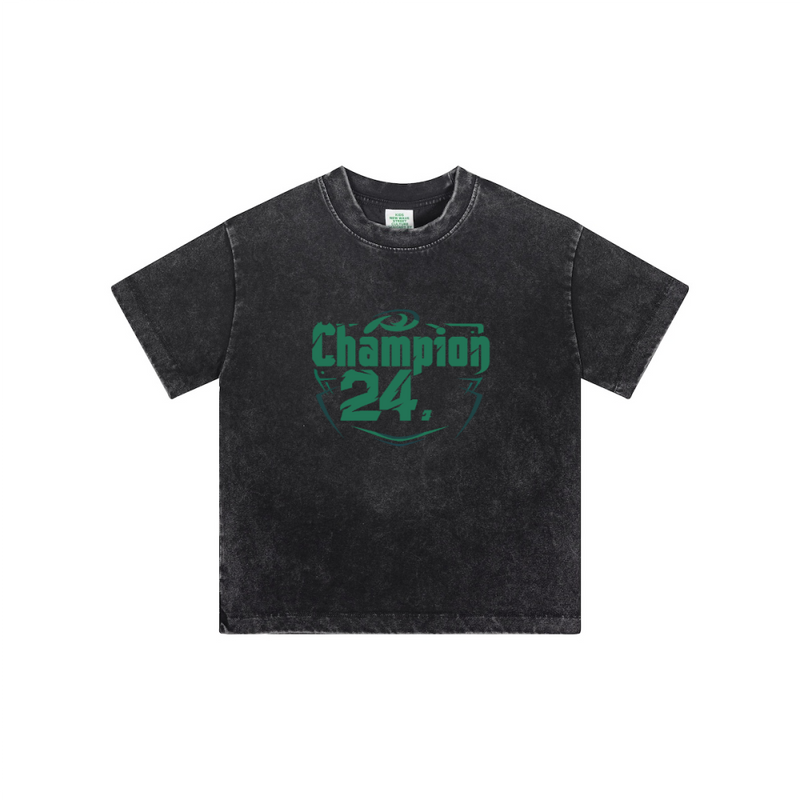 Streetwear Kids Vintage Washed T-Shirt(240GSM)