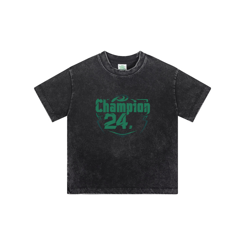 Streetwear Kids Vintage Washed T-Shirt(240GSM)