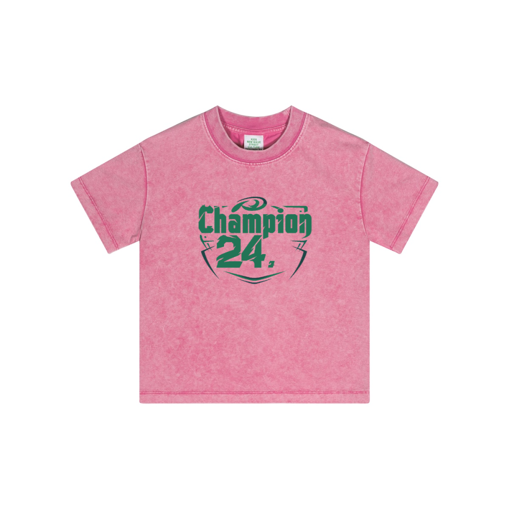 Streetwear Kids Vintage Washed T-Shirt(240GSM)