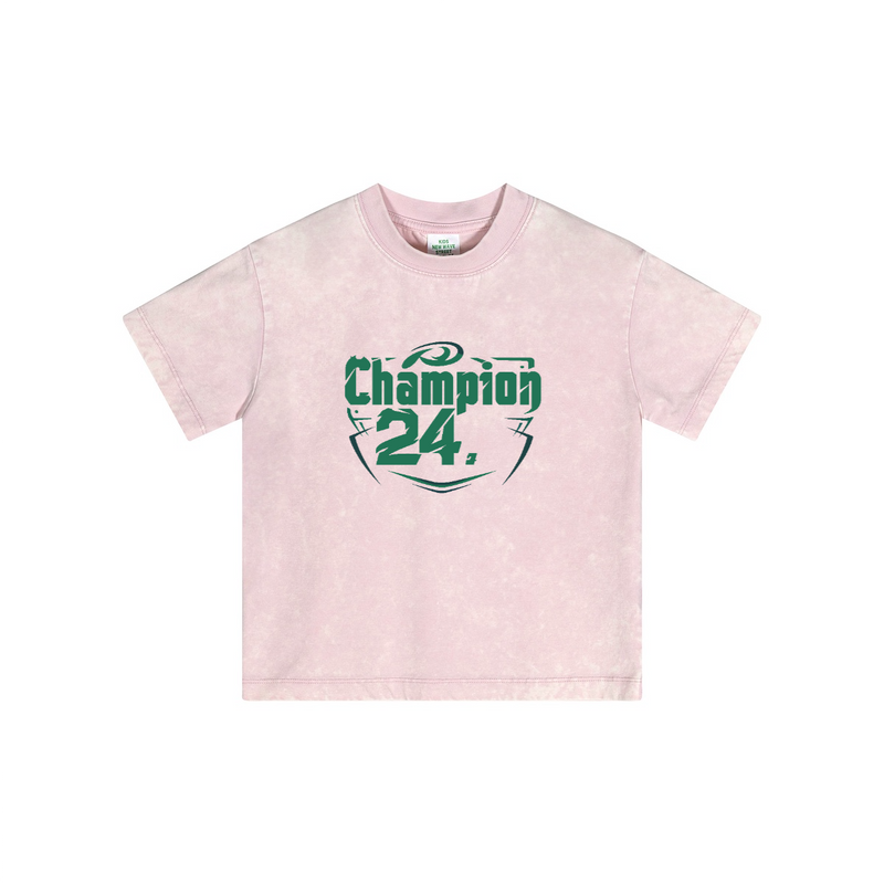 Streetwear Kids Vintage Washed T-Shirt(240GSM)