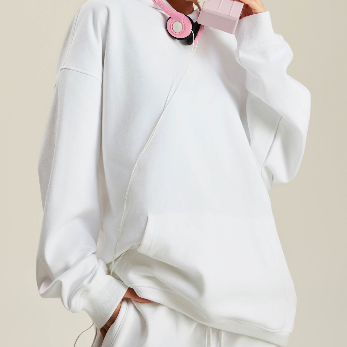 Unisex Looped Oversized Cotton Hoodie