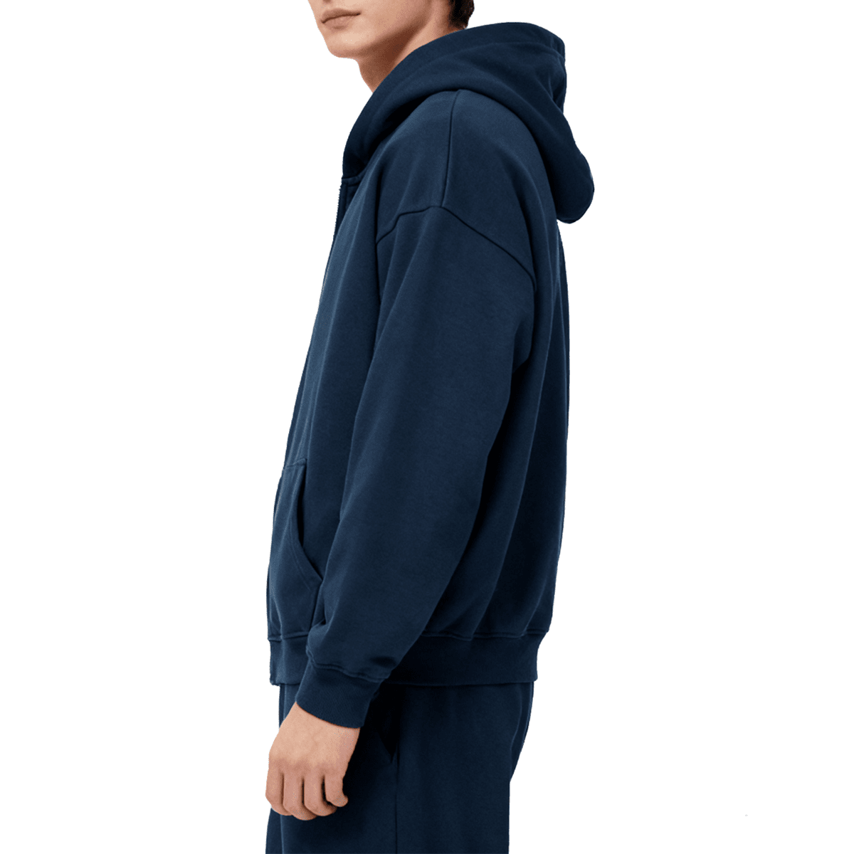 Unisex Cropped Oversized Zip-up Hoodie (460 GSM)