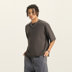 Mens Cropped Terry T-shirt