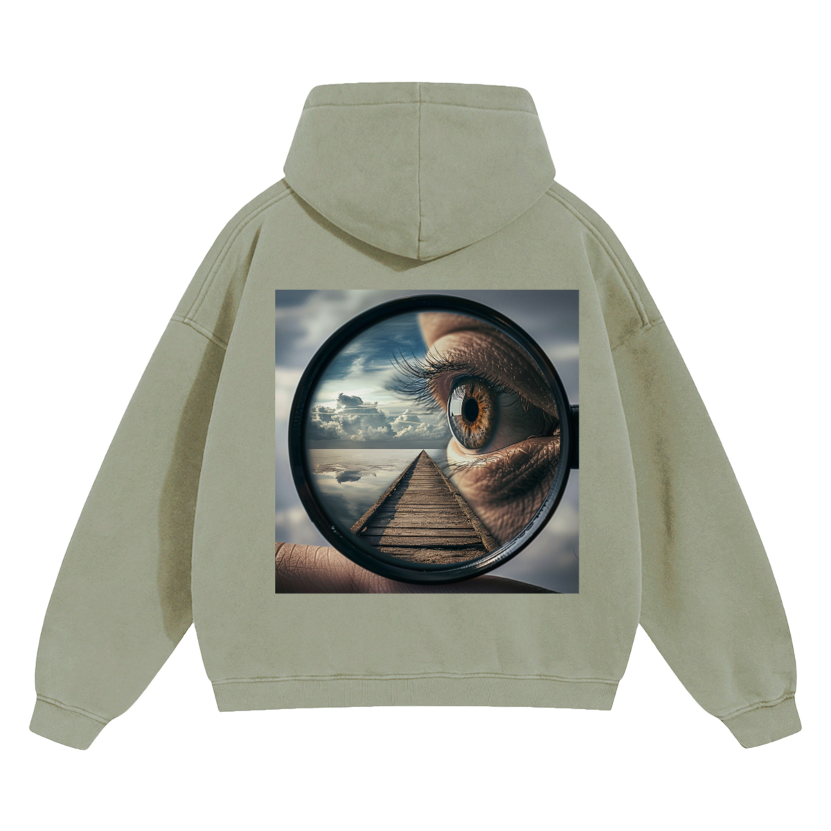 Unisex Cropped Drop Shoulder Heavyweight Oversized Hoodie(460GSM)