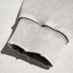 Cropped Oversized Washed Sweatshirt with Premium Cotton