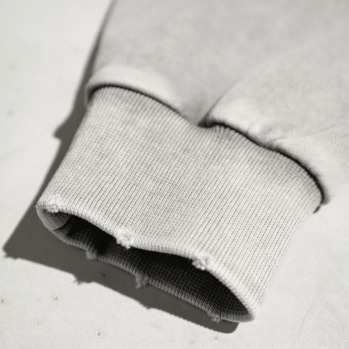 Cropped Oversized Washed Sweatshirt with Premium Cotton