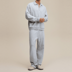 Men’s Half-Placket Polo Collar Sweatshirt