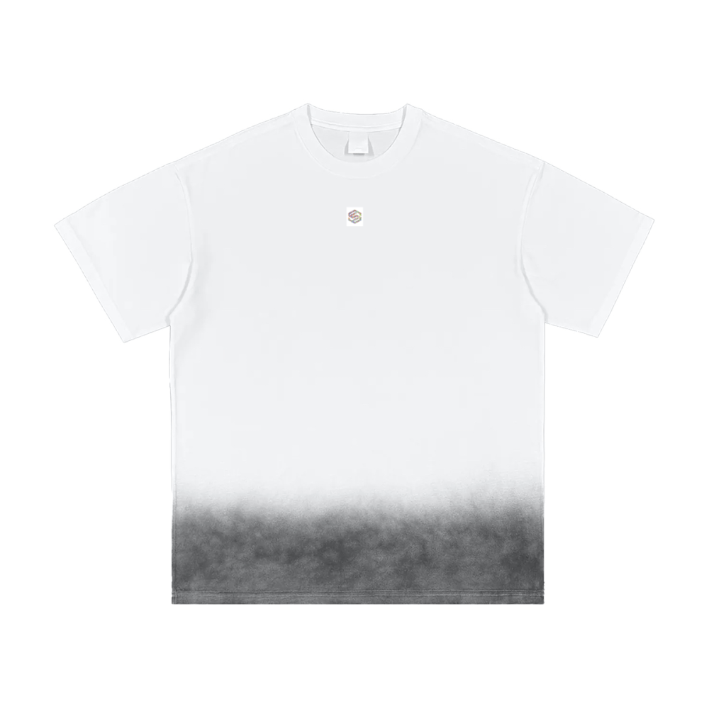 Bottom Sunfade Gradient Washed Vintage T-Shirt(250GSM)