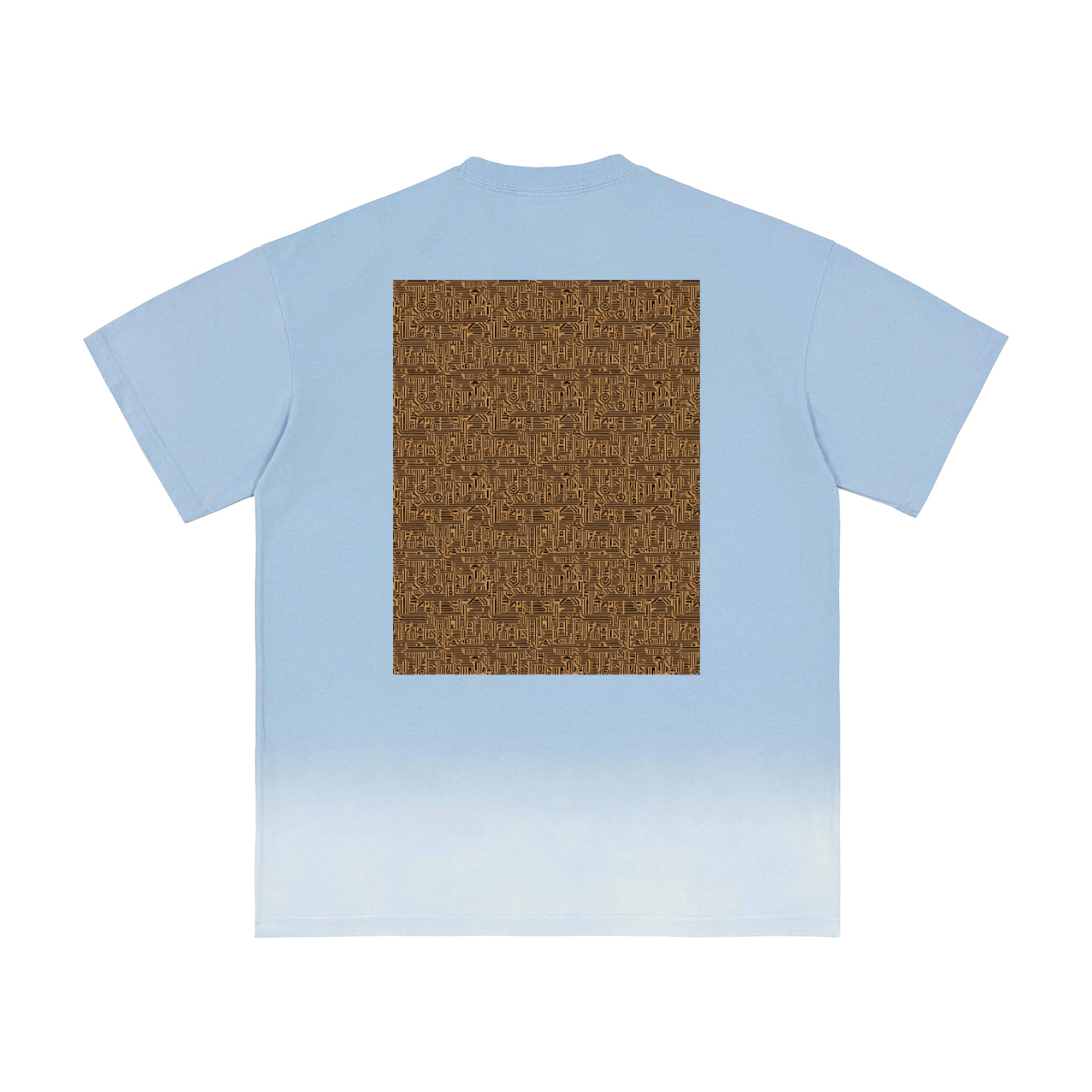 Bottom Sunfade Gradient Washed Vintage T-Shirt(250GSM)