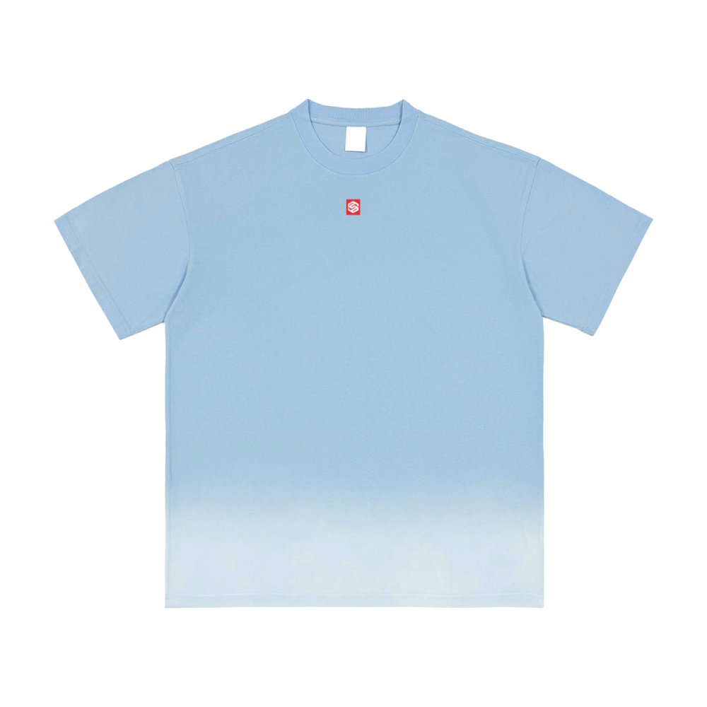 Bottom Sunfade Gradient Washed Vintage T-Shirt(250GSM)
