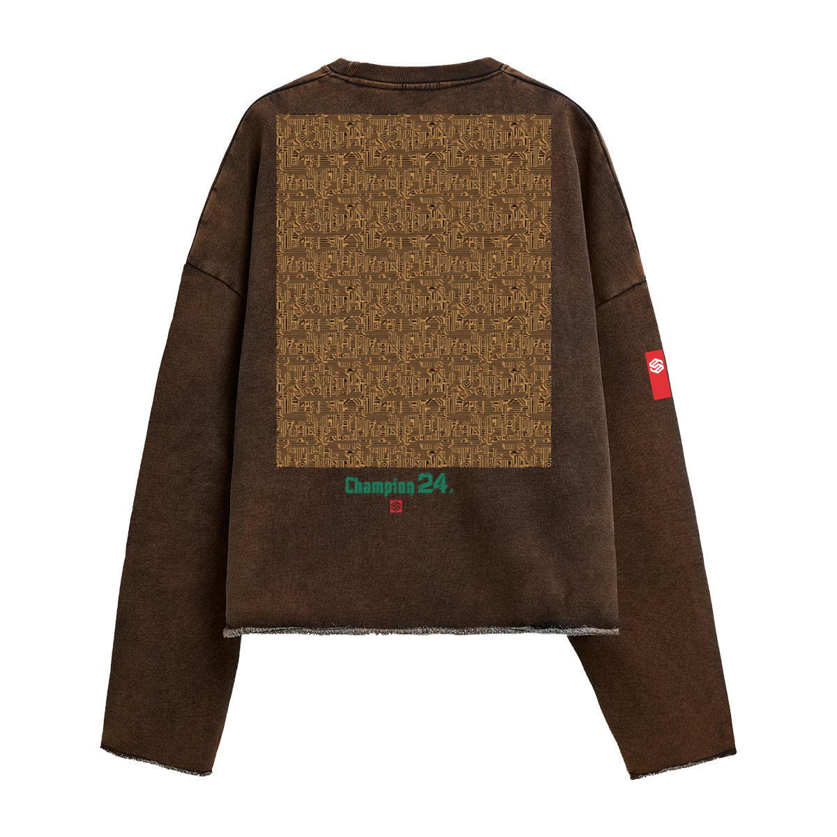 440GSM Unisex Washed Cropped Sweatshirt