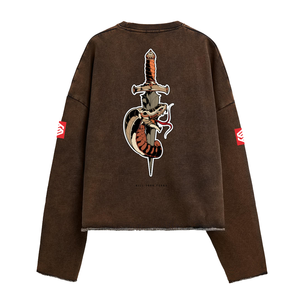 440GSM Unisex Washed Cropped Sweatshirt