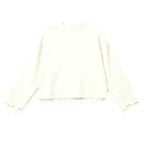 Unisex Waffle Cropped Long Sleeve Shirt(290G)