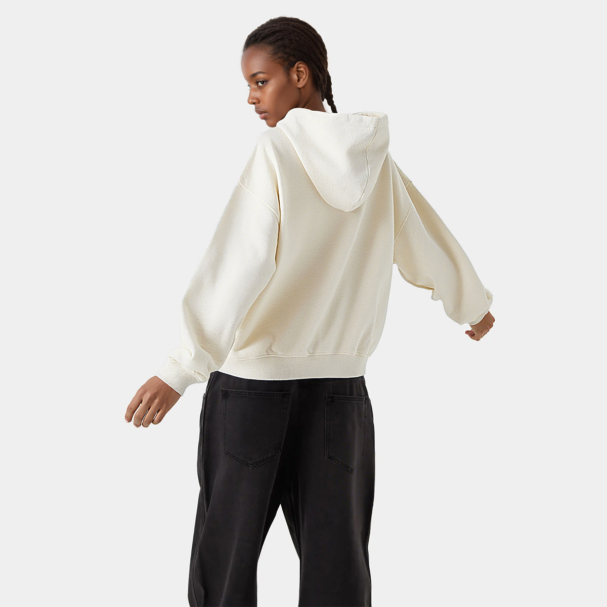 Unisex Cropped Double-Zip Hoodie (460 GSM)