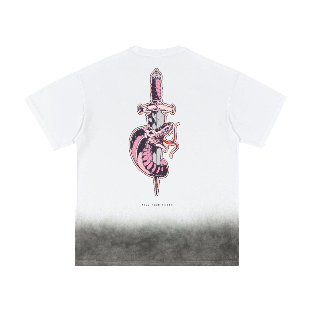 Bottom Sunfade Gradient Washed Vintage T-Shirt(250GSM)