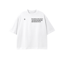 Unisex 100% Combed Cotton Cropped Oversized T-shirt (250g)